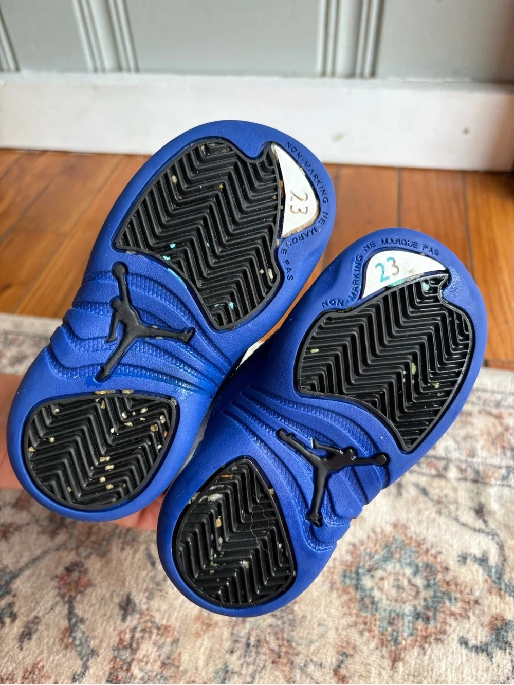 Nike Jordans Blue & White 6C Blueberry Baby Boys Sneakers